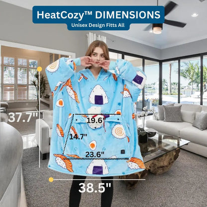 HeatCozy™ USB Heated Flannel Hoodie - Oversized Winter Wear lextonbrand